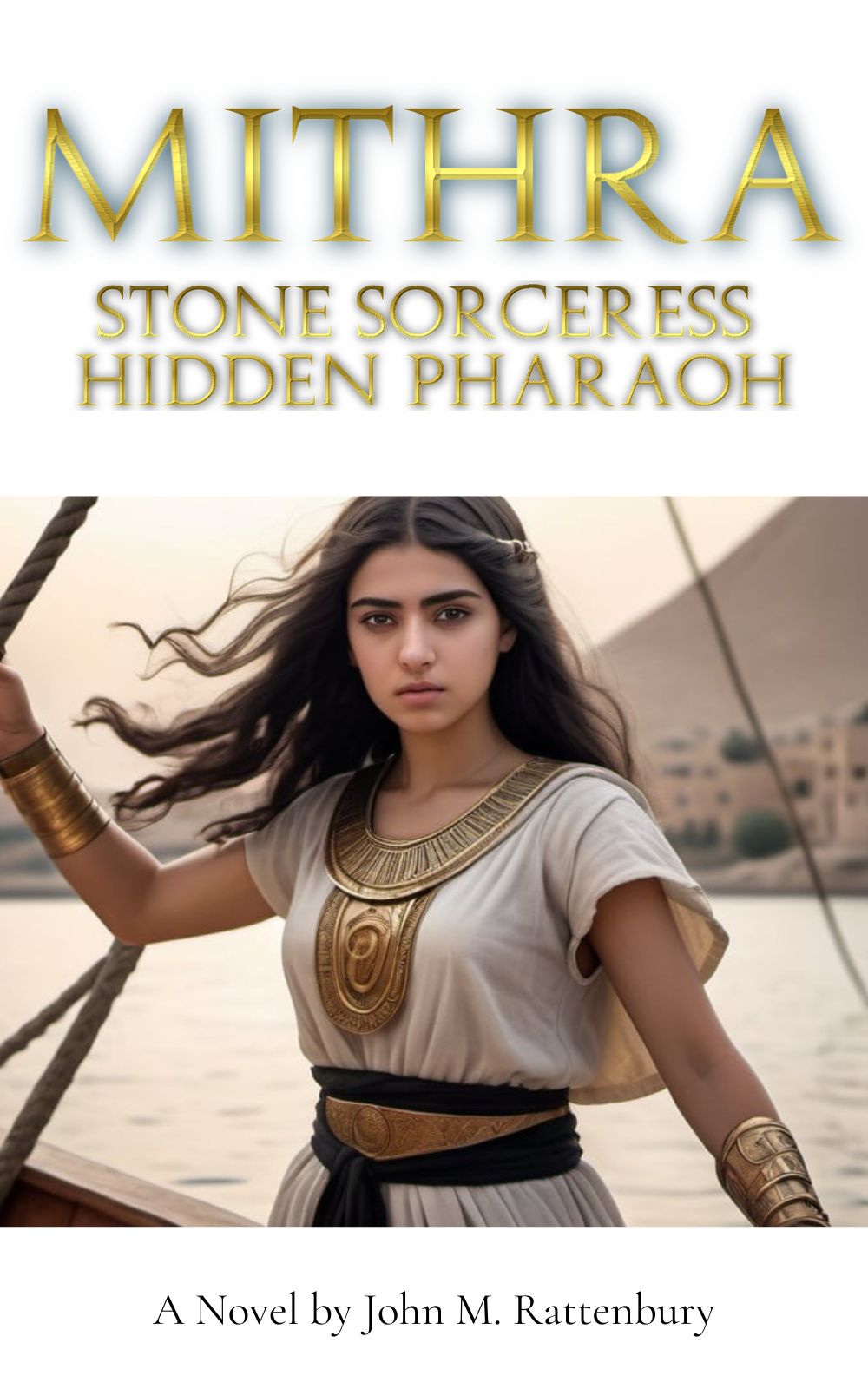 Book cover for Mithra: Stone Sorceress, Hidden Pharaoh